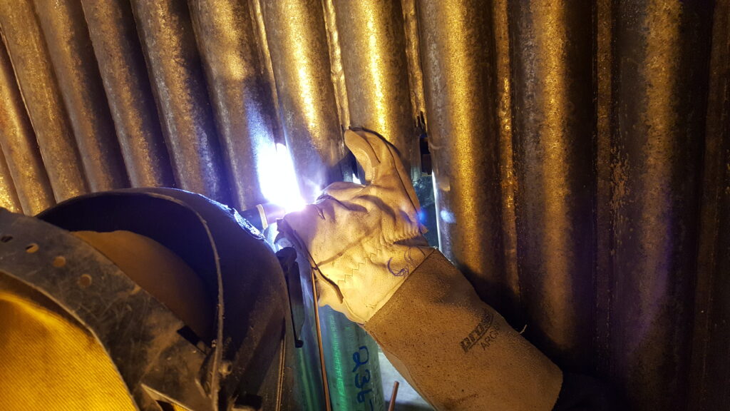 Boiler tube sheet welding