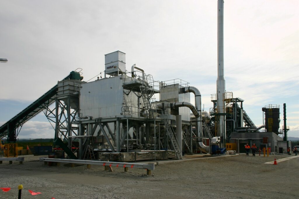 South Island New Zealand - briquette plant - coal fired & gas fired