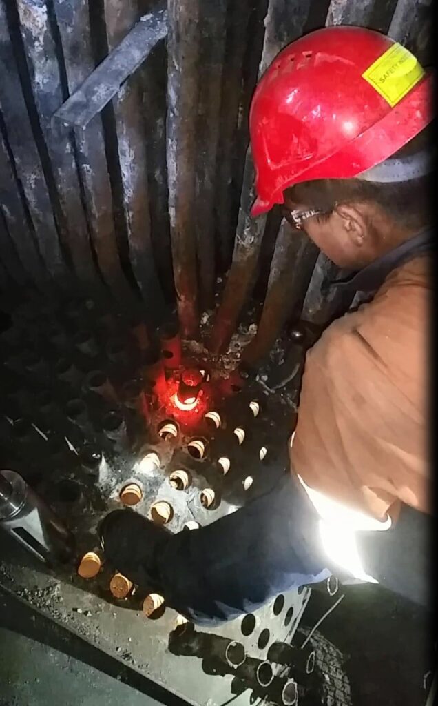 Tube stub removal using induction heating